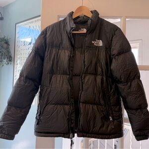 The North Face Nuptse Black Puffer Jacket- Unisex-Youth XL